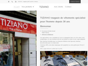 TIZIANO Antony, Magasin de vêtements